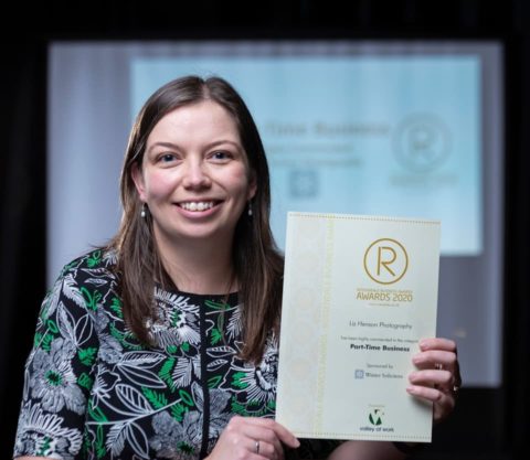 Liz Henson Photographer winning Rossendale Business Award